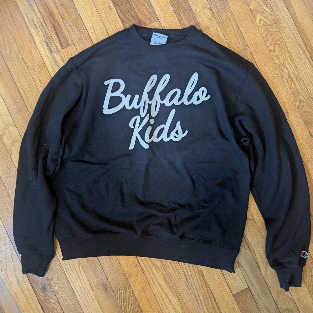 Buffalo Kids Griselda Black Crewneck Sweater